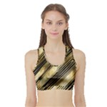 Gold Rush Sports Bra with Border