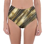 Gold Rush Reversible High-Waist Bikini Bottoms