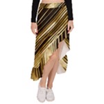 Gold Rush Asymmetrical Ruffle Hem Skirt 