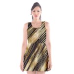 Gold Rush Scoop Neck Skater Dress