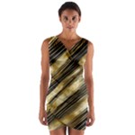 Gold Rush Wrap Front Bodycon Dress