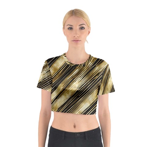 Gold Rush Cotton Crop Top from ArtsNow.com