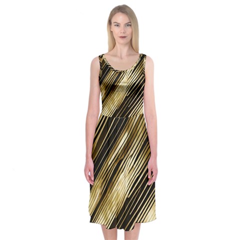 Gold Rush Midi Sleeveless Dress from ArtsNow.com