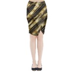 Gold Rush Midi Wrap Pencil Skirt