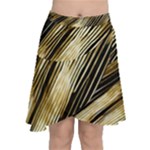 Gold Rush Chiffon Wrap Front Skirt