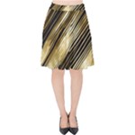 Gold Rush Velvet High Waist Skirt