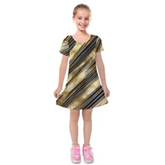 Gold Rush Kids  Short Sleeve Velvet Dress from ArtsNow.com