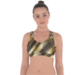 Gold Rush Cross String Back Sports Bra