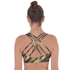 Cross String Back Sports Bra 