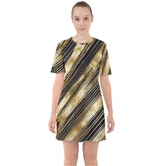 Sixties Short Sleeve Mini Dress 