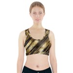 Gold Rush Sports Bra With Pocket