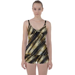 Tie Front Two Piece Tankini 