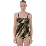 Gold Rush Twist Front Tankini Set