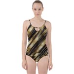 Gold Rush Cut Out Top Tankini Set