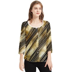 Chiffon Quarter Sleeve Blouse 