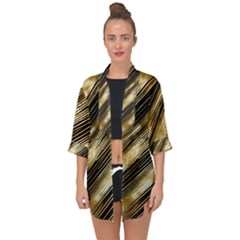 Open Front Chiffon Kimono 