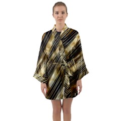 Long Sleeve Satin Kimono 