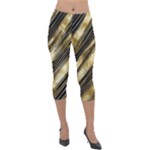 Gold Rush Lightweight Velour Capri Leggings 