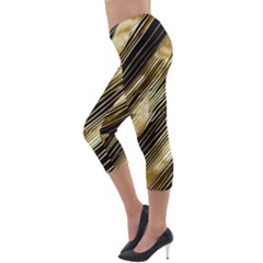 Lightweight Velour Capri Leggings  