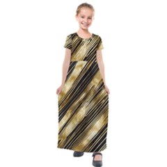 Kids  Short Sleeve Maxi Dress 