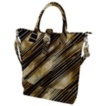 Gold Rush Buckle Top Tote Bag