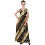 Gold Rush Empire Waist Velour Maxi Dress