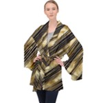 Gold Rush Long Sleeve Velvet Kimono 