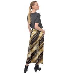 Velour Split Maxi Skirt 