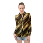 Gold Rush Long Sleeve Chiffon Shirt