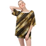 Gold Rush Oversized Chiffon Top