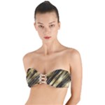 Gold Rush Twist Bandeau Bikini Top