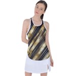 Gold Rush Racer Back Mesh Tank Top