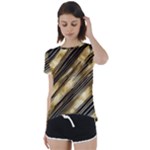 Gold Rush Short Sleeve Open Back T-Shirt