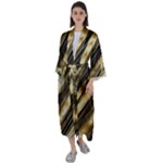 Gold Rush Maxi Satin Kimono