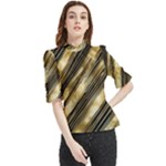 Gold Rush Frill Neck Blouse