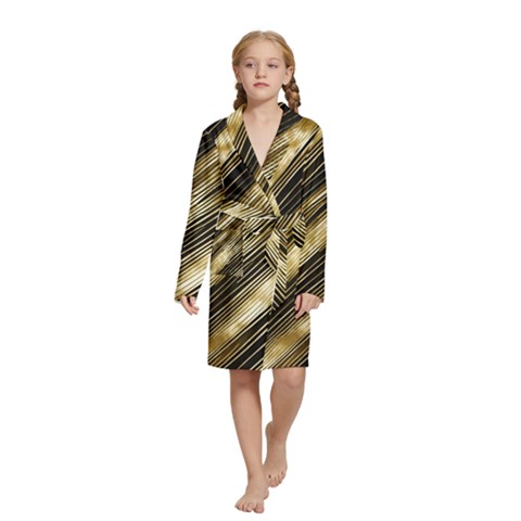 Gold Rush Kids  Long Sleeve Velvet Lounge Robe from ArtsNow.com