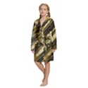 Kids  Long Sleeve Velvet Lounge Robe 