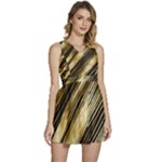 Gold Rush Sleeveless High Waist Mini Dress