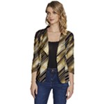 Gold Rush Women s One-Button 3/4 Sleeve Short Jacket