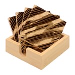 Gold Rush Bamboo Coaster Set