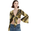 Trumpet Sleeve Cropped Top 