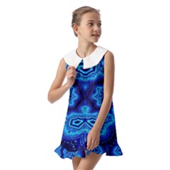 Kids  Pilgrim Collar Ruffle Hem Dress 