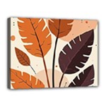 Leaves Boho Monster Nature Canvas 16  x 12  (Stretched)