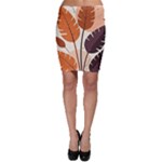 Leaves Boho Monster Nature Bodycon Skirt