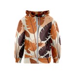 Leaves Boho Monster Nature Kids  Zipper Hoodie