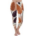 Leaves Boho Monster Nature Capri Winter Leggings 