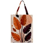 Leaves Boho Monster Nature Zipper Classic Tote Bag