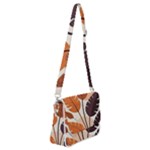 Leaves Boho Monster Nature Shoulder Bag with Back Zipper