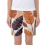 Leaves Boho Monster Nature Women s Basketball Shorts