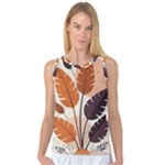 Leaves Boho Monster Nature Women s Basketball Tank Top